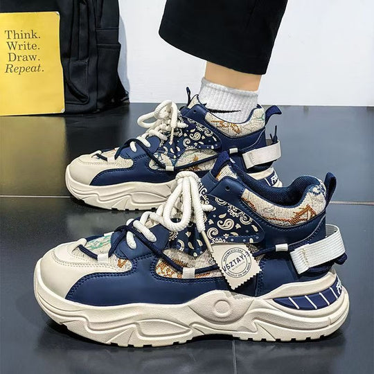 Damen Sportliche Chunky Sneakers mit robustem Design und rutschfester Sohle
