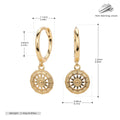 Damen Ohrhänger mit filigranem Sonnenmotiv aus hochwertigem 925 Sterling Silber Shop Nory