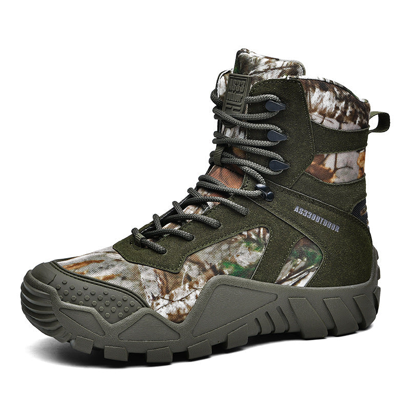 Herren Tactical Boots mit verstärktem Knöchelschutz und rutschfester Sohle