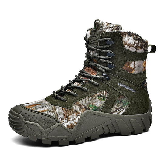 Herren Tactical Boots mit verstärktem Knöchelschutz und rutschfester Sohle