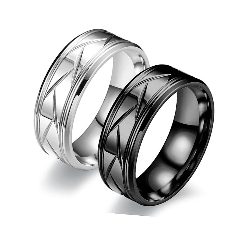 Herren Ring mit kunstvollem Design und strukturierten Akzenten Shop Nory
