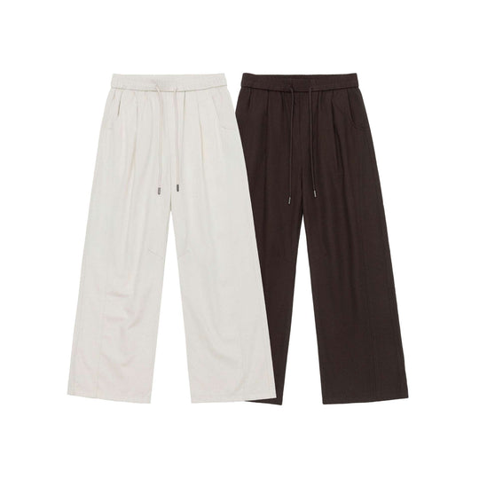 Damen Weite Culotte-Hose aus Baumwollmix mit elastischem Bund und Tunnelzug Shop Nory