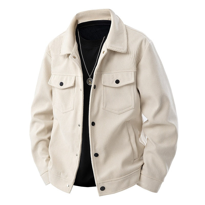 Herren Modische Cordjacke mit Taschen Shop Nory