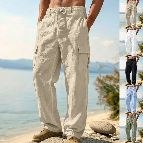 Herren Cargo-Hose mit Kordelzug, weitem Schnitt und aufgesetzten Taschen Shop Nory
