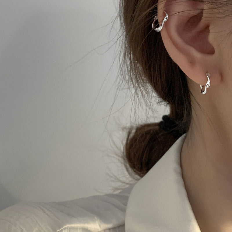 Damen Ohrhänger mit modernem, geschwungenem Design Shop Nory