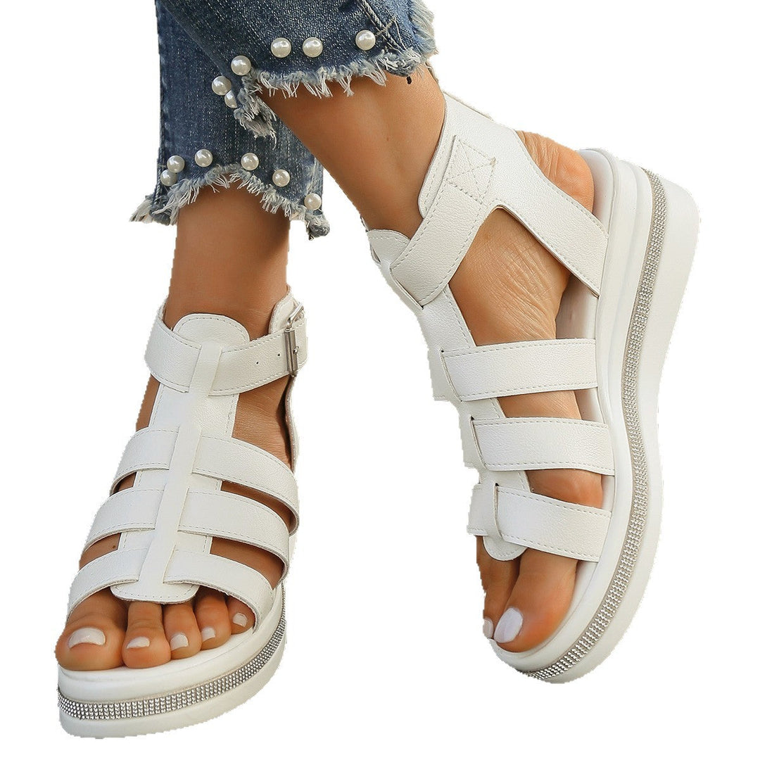 Damen Komfortable Riemchen-Sandalen mit trendigem Blockabsatz