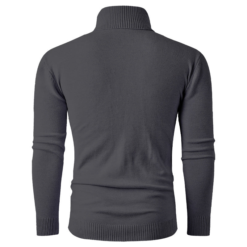 Herren Rollkragenpullover aus Feinstrick mit Zopfmuster und schmaler Silhouette Shop Nory