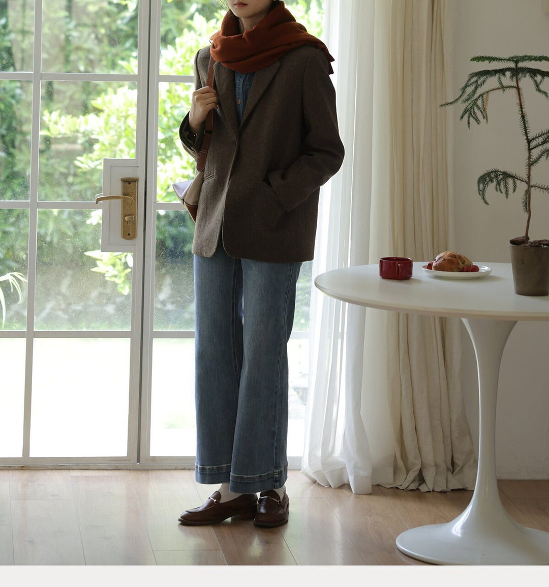Damen Elegante und lässige Blazerjacke Shop Nory