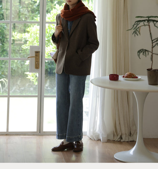 Damen Elegante und lässige Blazerjacke Shop Nory