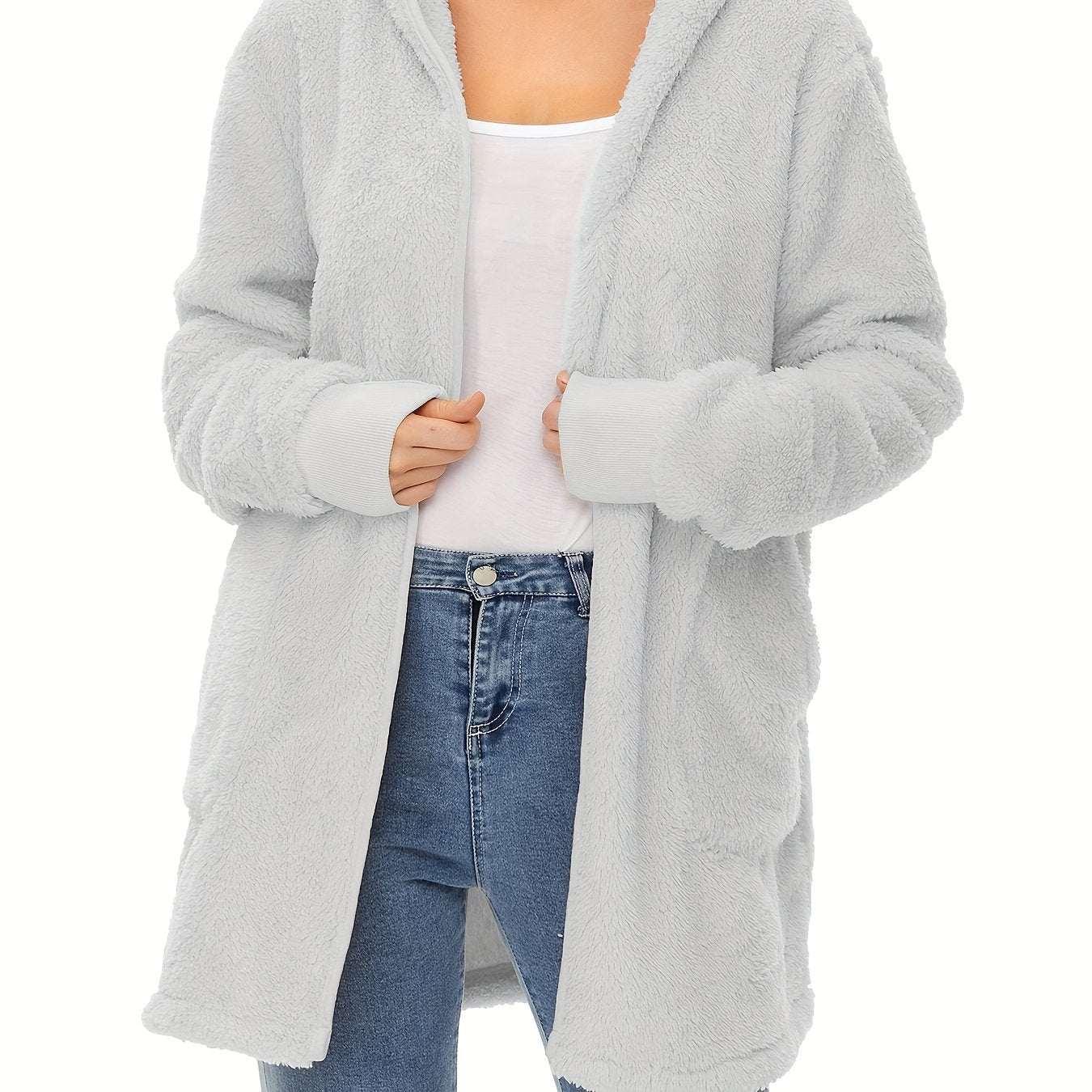 Damen weicher Fleece-Mantels