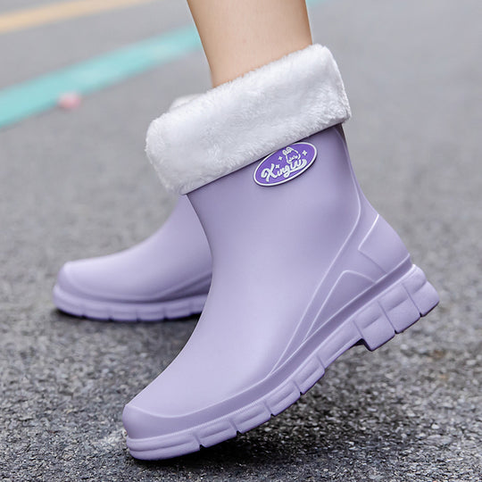 Damen Wasserdichte EVA-Ankle-Gummistiefelette mit rutschfester Profilsohle Shop Nory