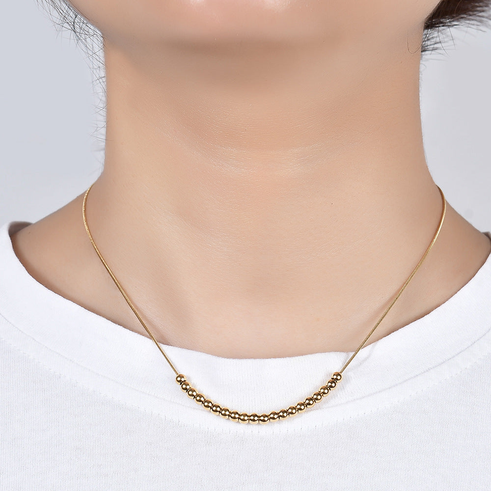 Damen Halskette mit eleganten Perlenakzenten Shop Nory