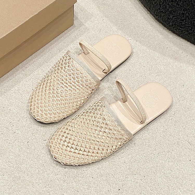 Damen komfortable und elegante offene Pantoletten