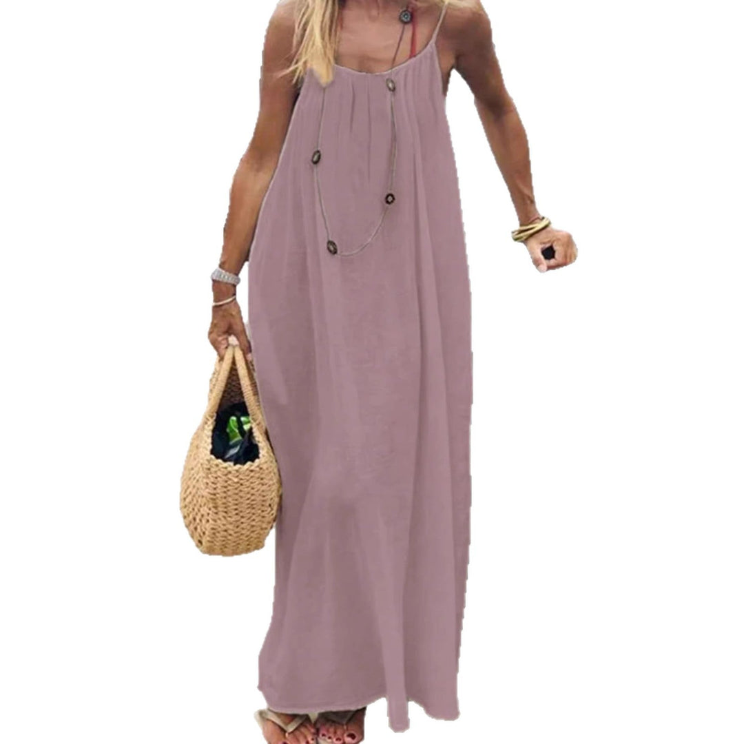 Damen Maxikleid mit tiefem Rücken