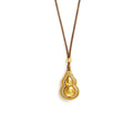 Damen Anhänger-Halskette mit kunstvollem Buddha-Motiv und geflochtenem Lederband Shop Nory