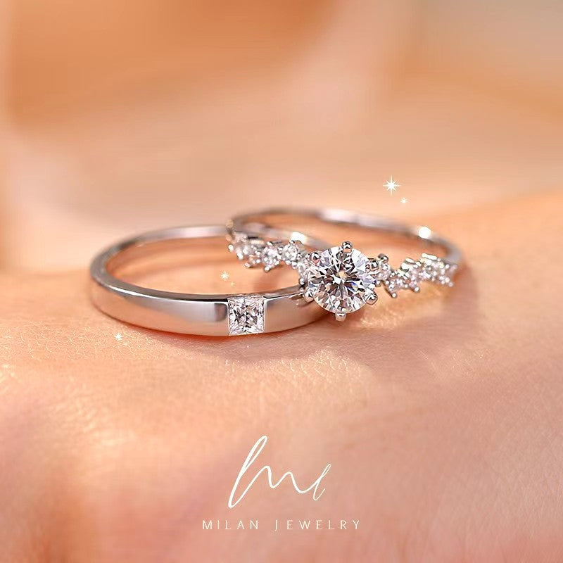 Damen minimalistischer Ring mit funkelndem Zirkonia Shop Nory