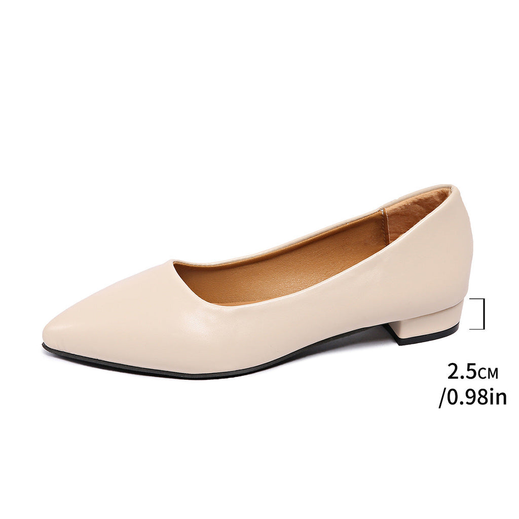 Damen Elegante und bequeme Ballerinas mit spitzem Zehenbereich