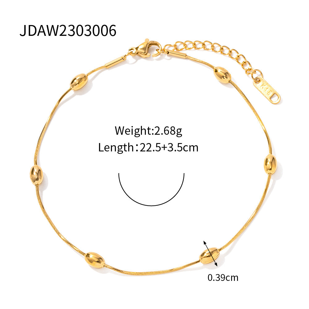 Damen Armband mit bunten Perlen und edlen Goldakzenten Shop Nory