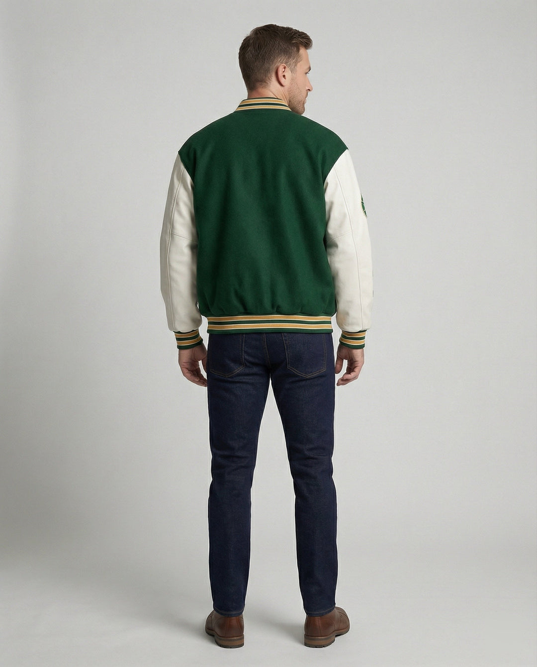 Herren Collegejacke mit Klassischen Details