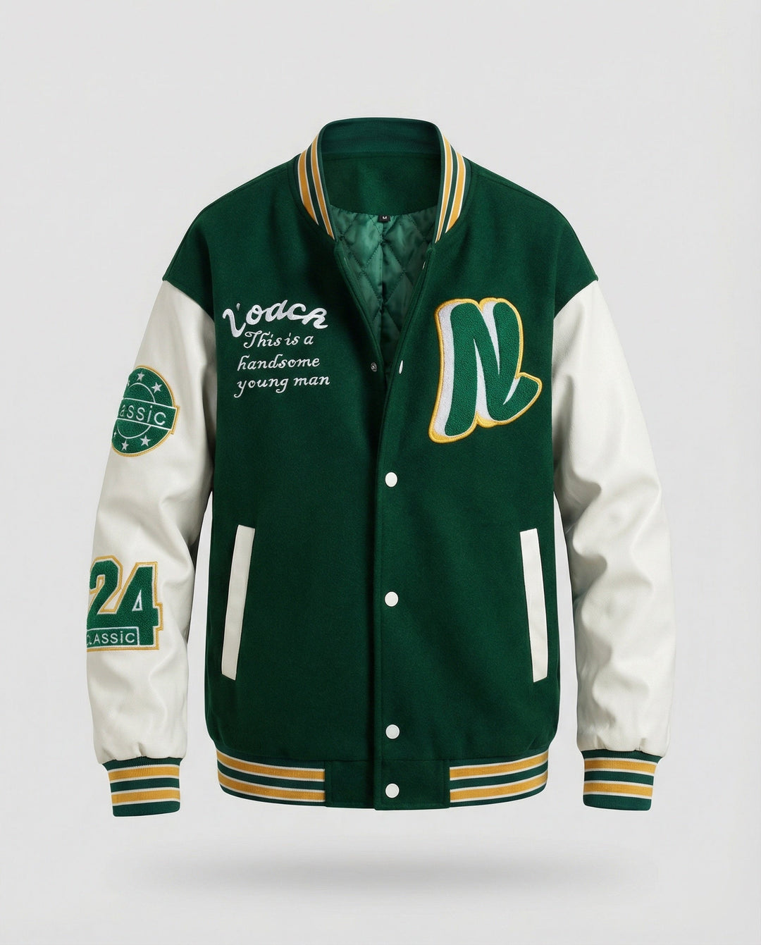 Herren Collegejacke mit Klassischen Details