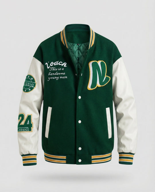Herren Collegejacke mit Klassischen Details