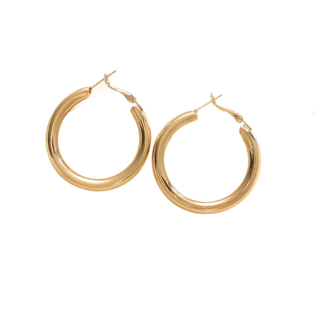 Damen Creolen aus hochwertigem Edelstahl mit elegantem Design Shop Nory