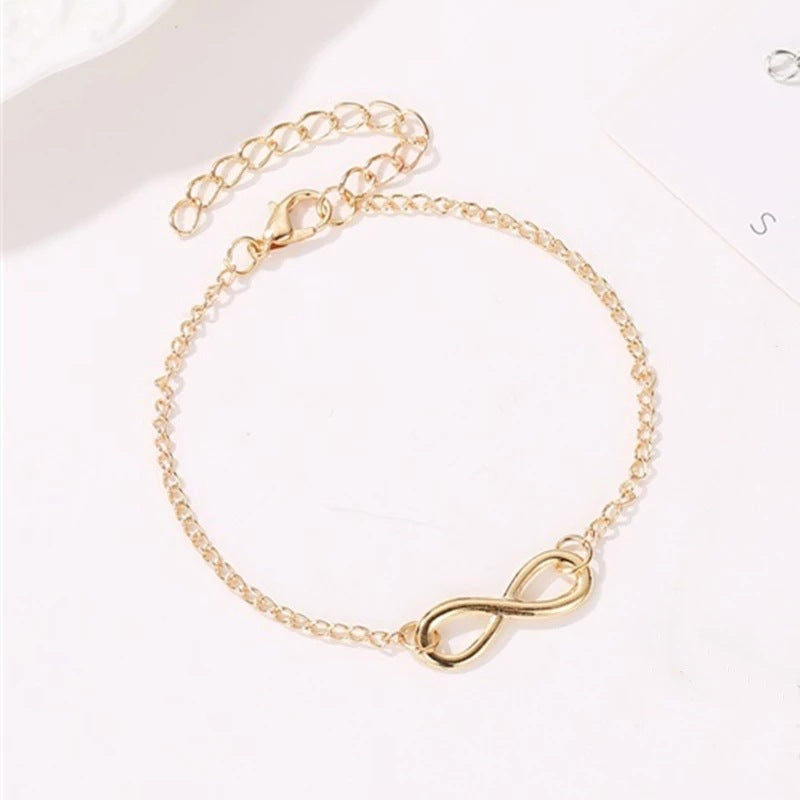 Damen Armband mit unendlichem Symbol und filigranem Kettendesign Shop Nory