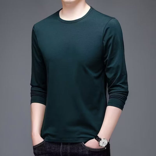 Herren Langarmshirt mit eleganter Textur Shop Nory