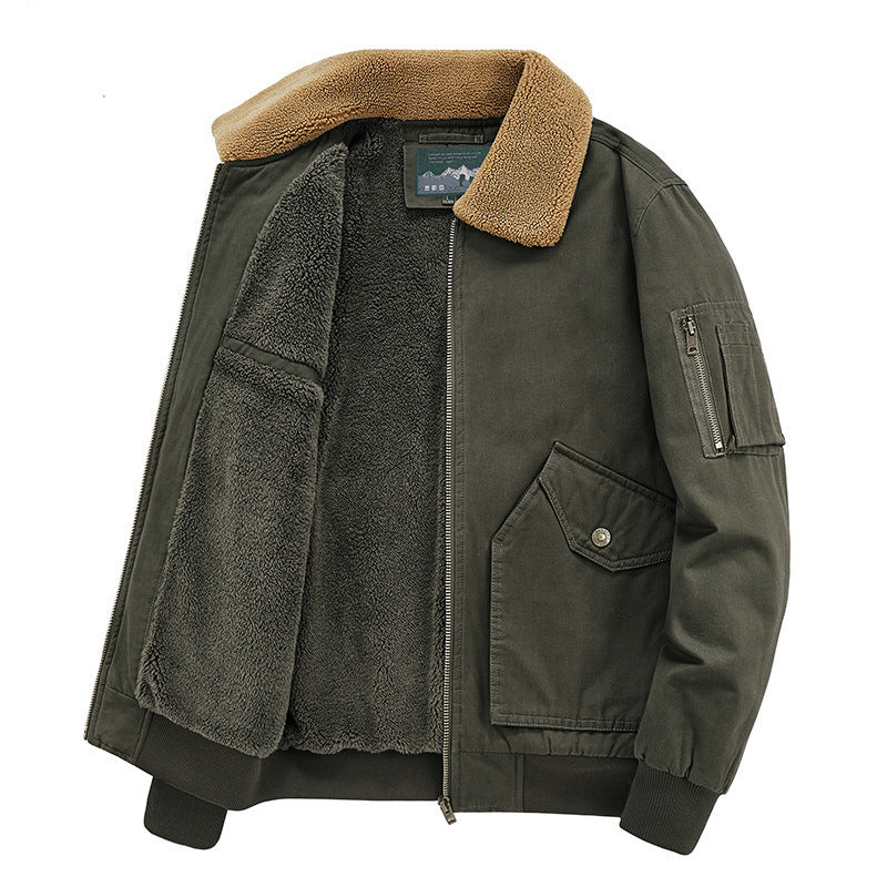 Herren Aviator-Blouson mit Sherpa-Kragen und Thermo-Teddyfutter Shop Nory