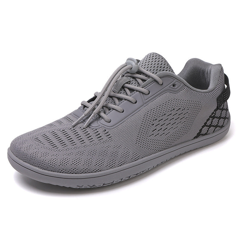 Unisex nan barfuß-inspirierter Strick-Sneaker mit elastischer Passform, Schnellzugkordel und griffiger Vollgummi-Laufsohle