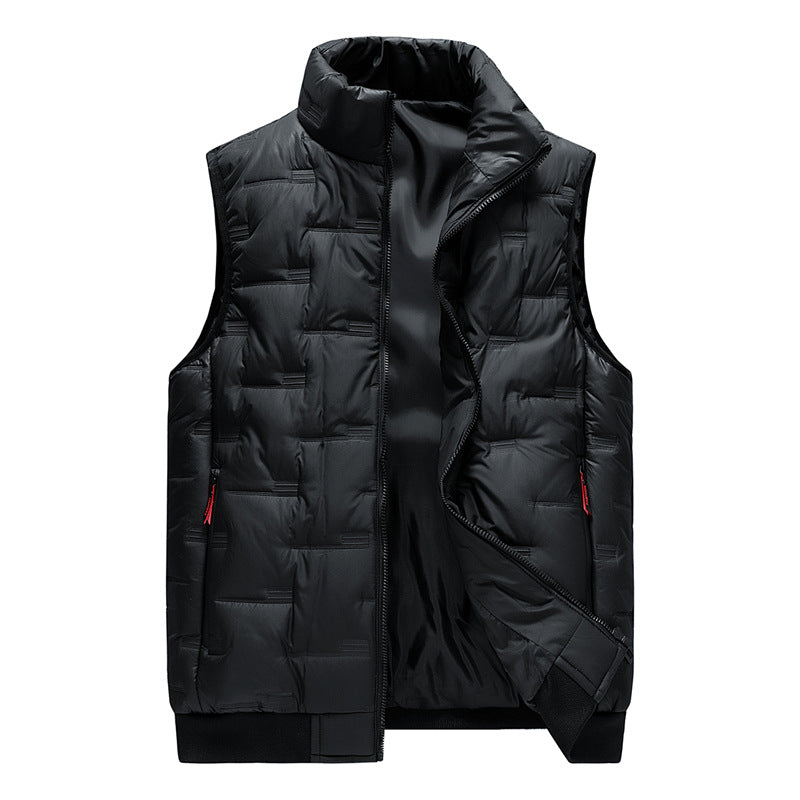Herren Gesteppte Thermo‑Steppweste mit hohem Stehkragen, winddichter Mikrofaser‑Außenlage und verdeckten Reißverschlusstaschen Shop Nory