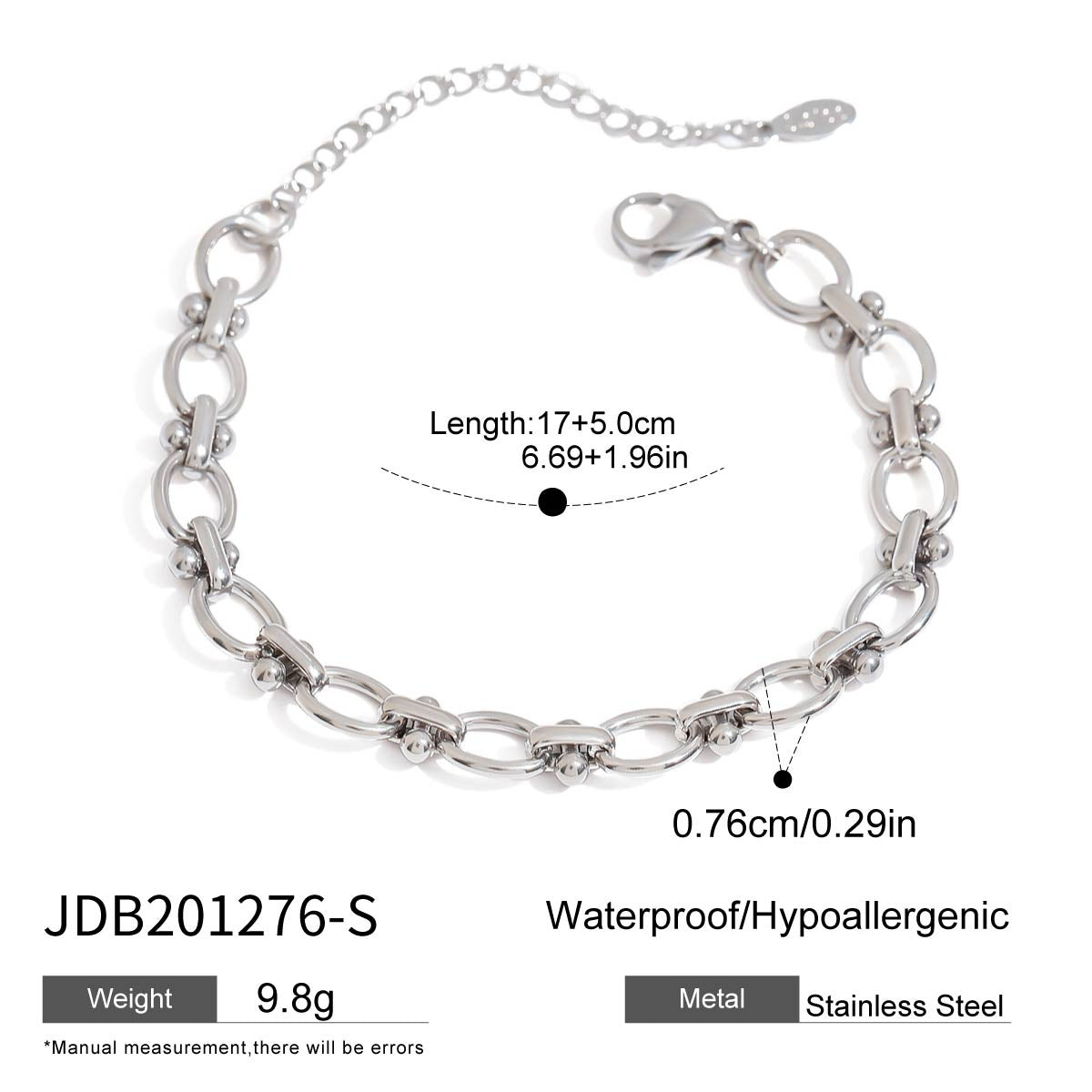 Damen Armband mit elegantem Edelstahl-Design und funkelnden Kristallen Shop Nory