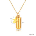 Damen Kette mit personalisierbarem Anhänger im Stil einer Kapsel Shop Nory