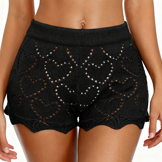 Damen Häkelstrandshorts