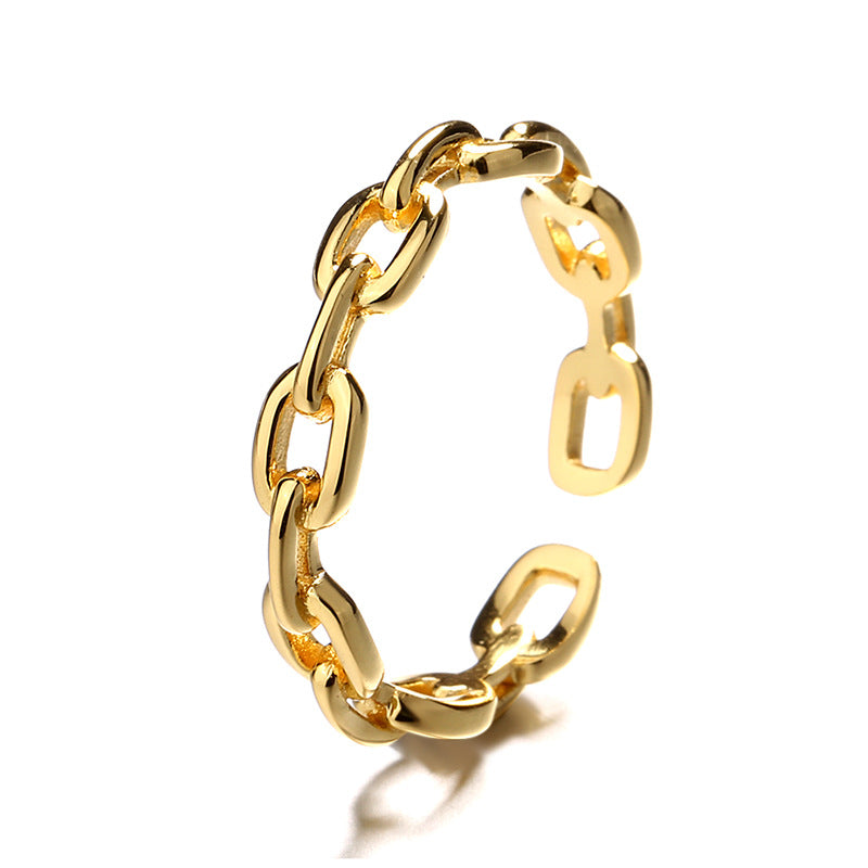 Damen Offener Ring mit stilvollem Kettendesign Shop Nory