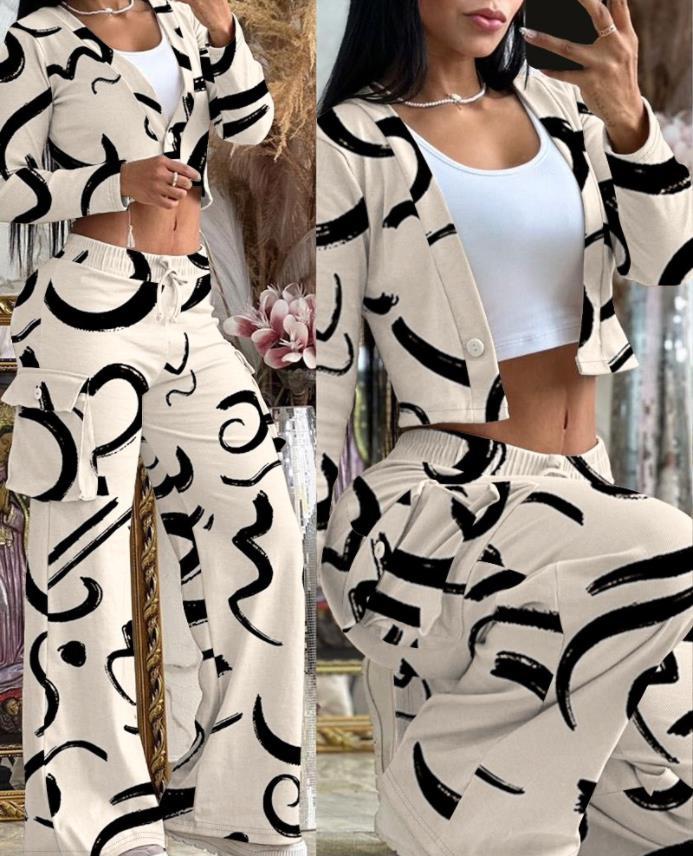 Damen Lounge-Set mit weicher Cargo-Sweathose mit weitem Bein und Cropped-Cardigan Shop Nory