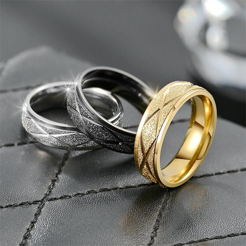 Herren Ring mit elegantem strukturiertem Design Shop Nory