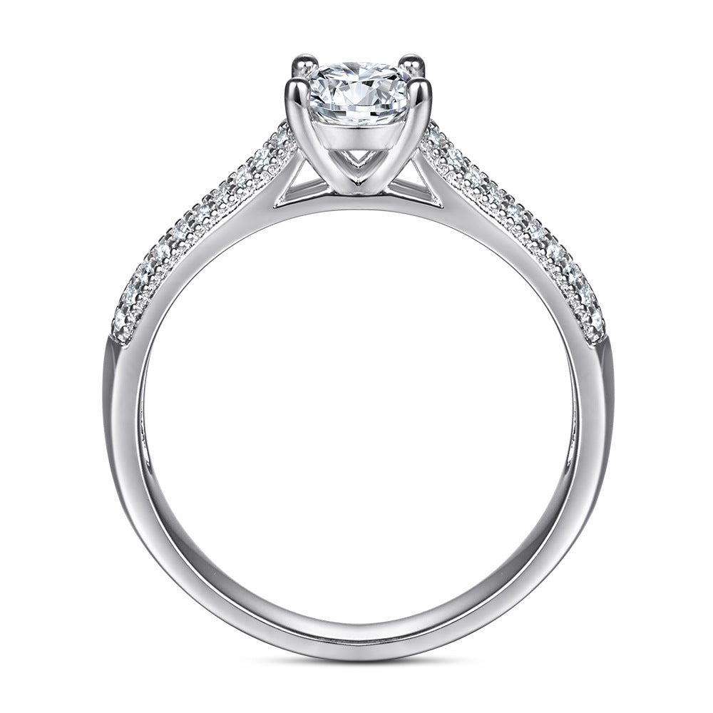 Damen Ring mit funkelndem Zirkonia-Besatz Shop Nory