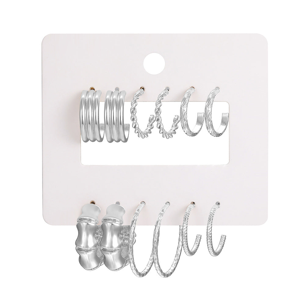 Damen Ohrringe Set mit vielseitigen goldenen Designs Shop Nory