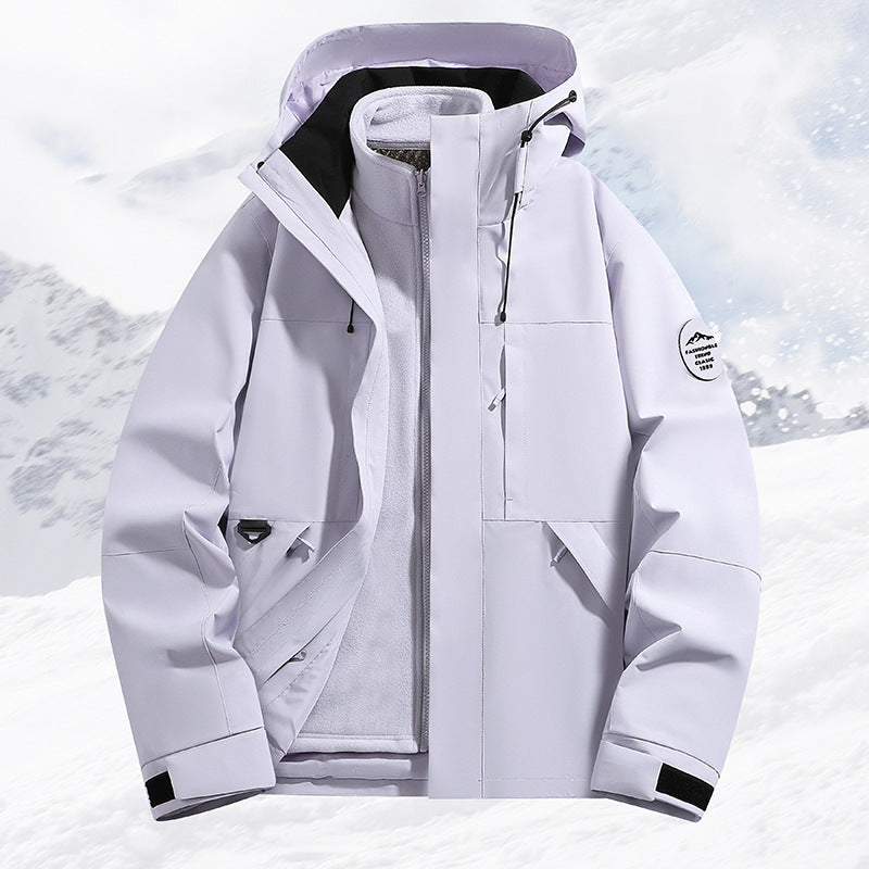 Damen Technische Ski- und Winterjacke mit abnehmbarer Innenjacke und verschweißten Nähten Shop Nory