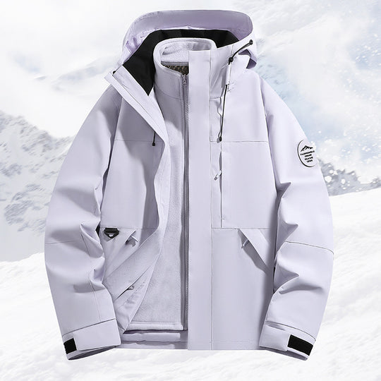 Damen Technische Ski- und Winterjacke mit abnehmbarer Innenjacke und verschweißten Nähten Shop Nory