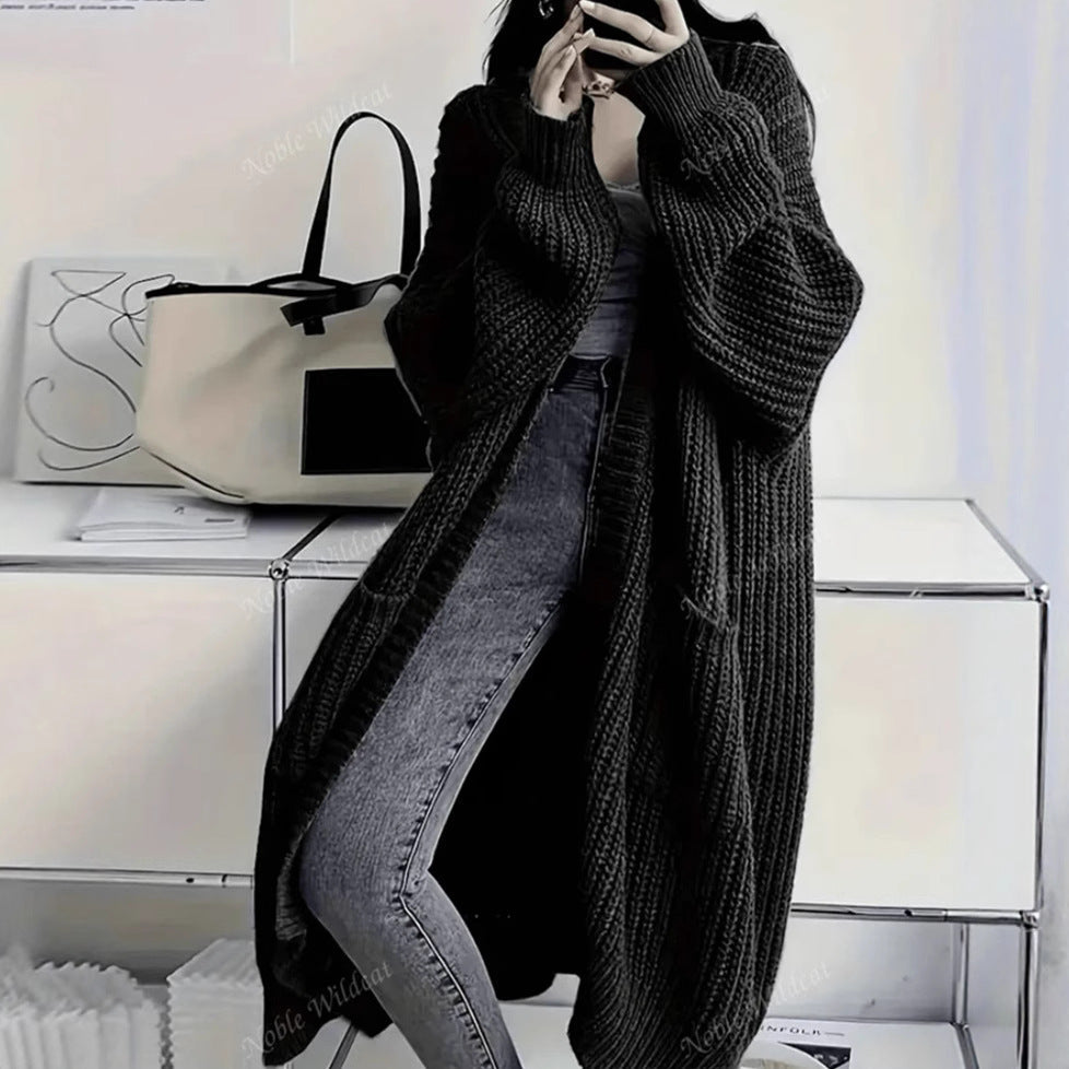 Damen Strickmantel im Oversized-Stil