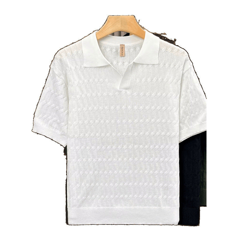Herren Polohemd mit strukturiertem Muster Shop Nory