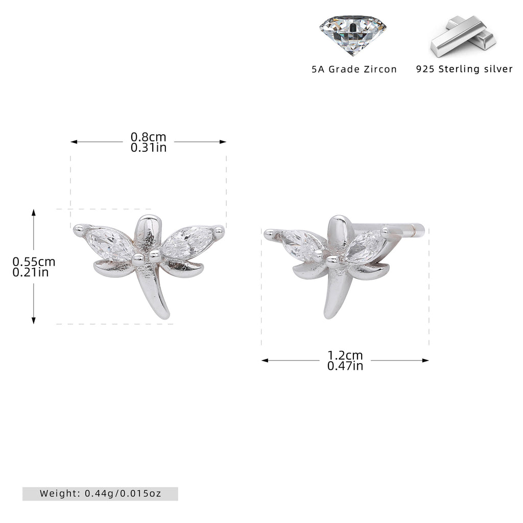 Damen Ohrstecker im eleganten Schmetterlingsdesign aus hochwertigem 925 Sterling Silber Shop Nory