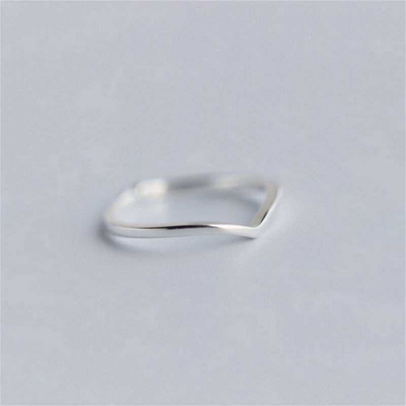 Damen Offener Ring mit modernem, geschwungenem Design Shop Nory