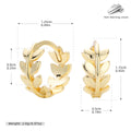 Damen Ohrringe im eleganten Blattdesign aus hochwertigem 925 Sterling Silber Shop Nory