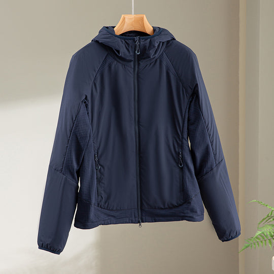 Damen Leichte Wind- und Thermojacke mit Kapuze, gesteppter Innenlage und Zweiwege-Reißverschluss Shop Nory
