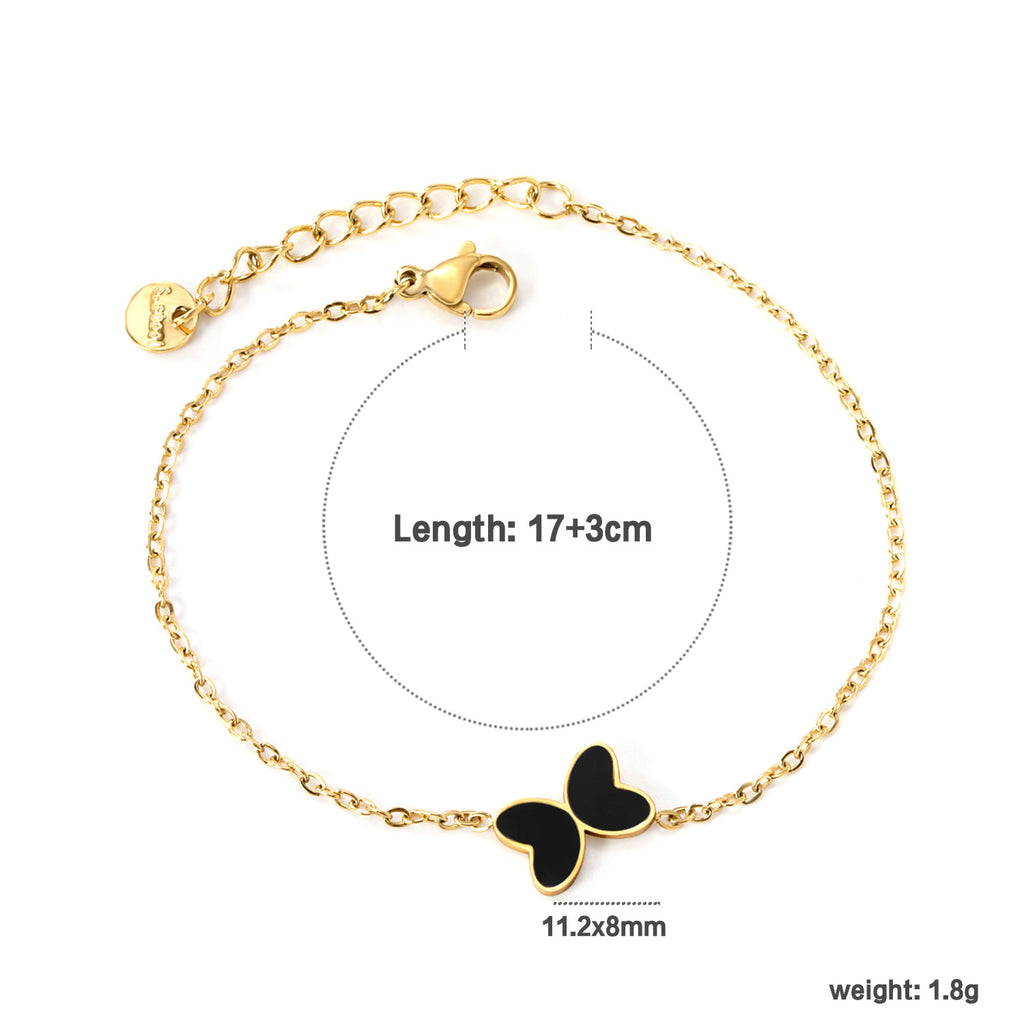 Damen Armband mit filigranen Schmetterlingsanhängern Shop Nory