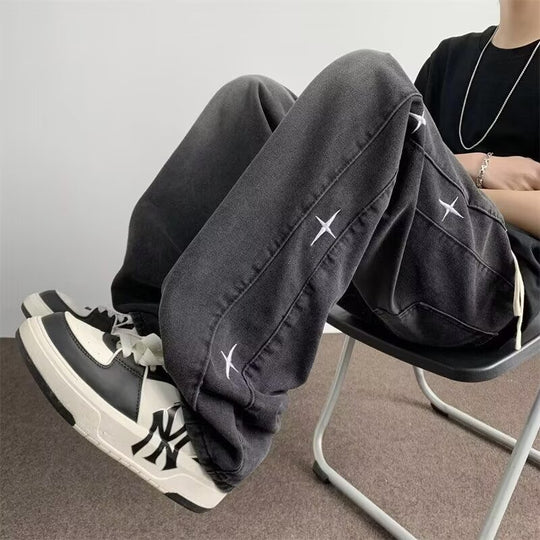 Damen Weitgeschnittene Jeanshose mit einzigartigem Design Shop Nory