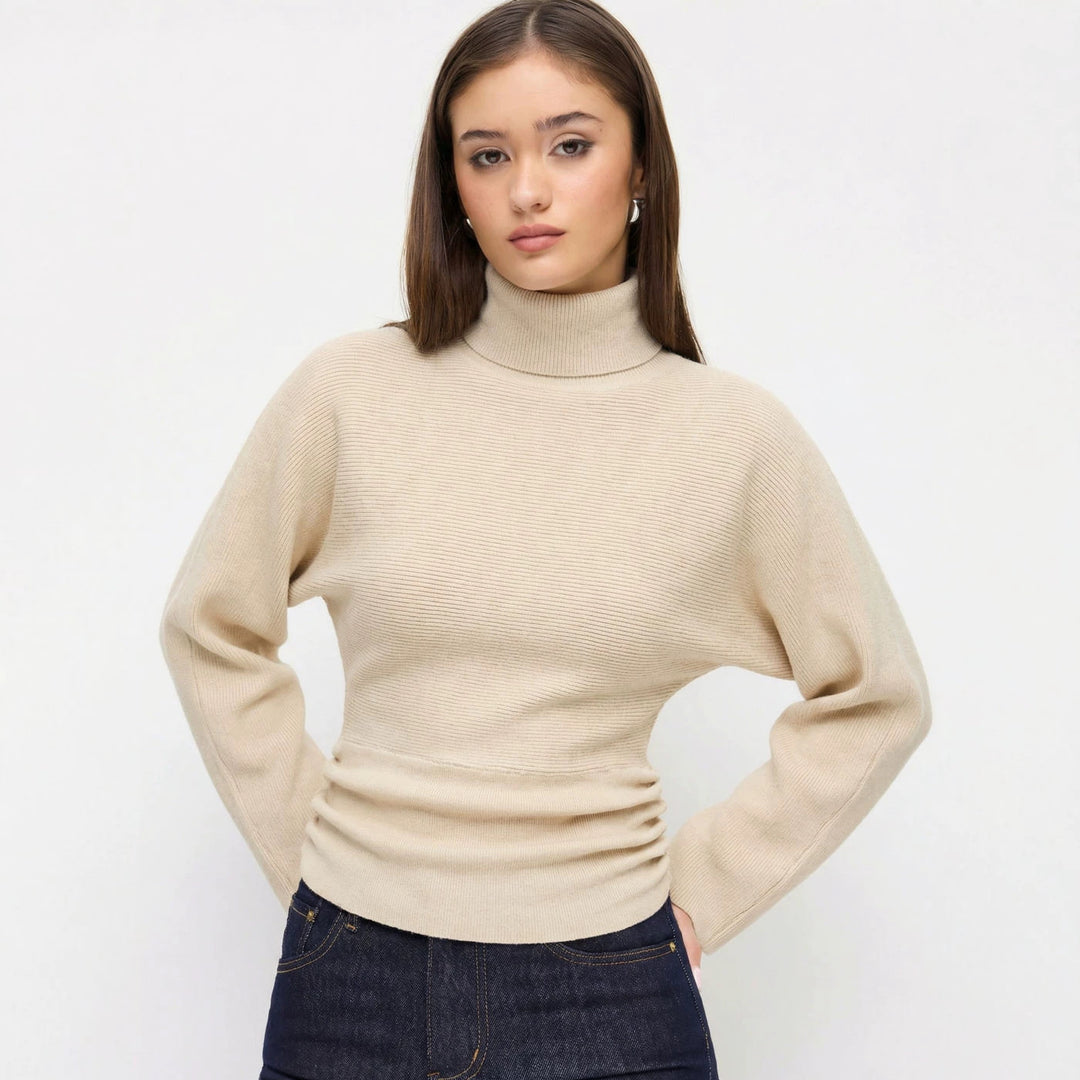Damen Eleganter Rollkragenpullover Shop Nory